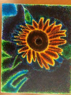 A sunflower in a field